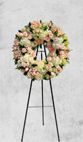 Corona Floral Eternidad Pastel