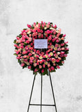 Corona Floral Armonía Rosada