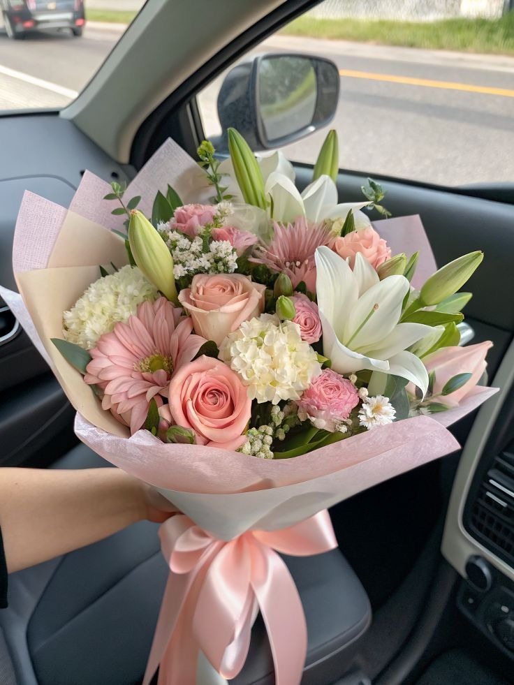 Ramo de Lirios con Rosas